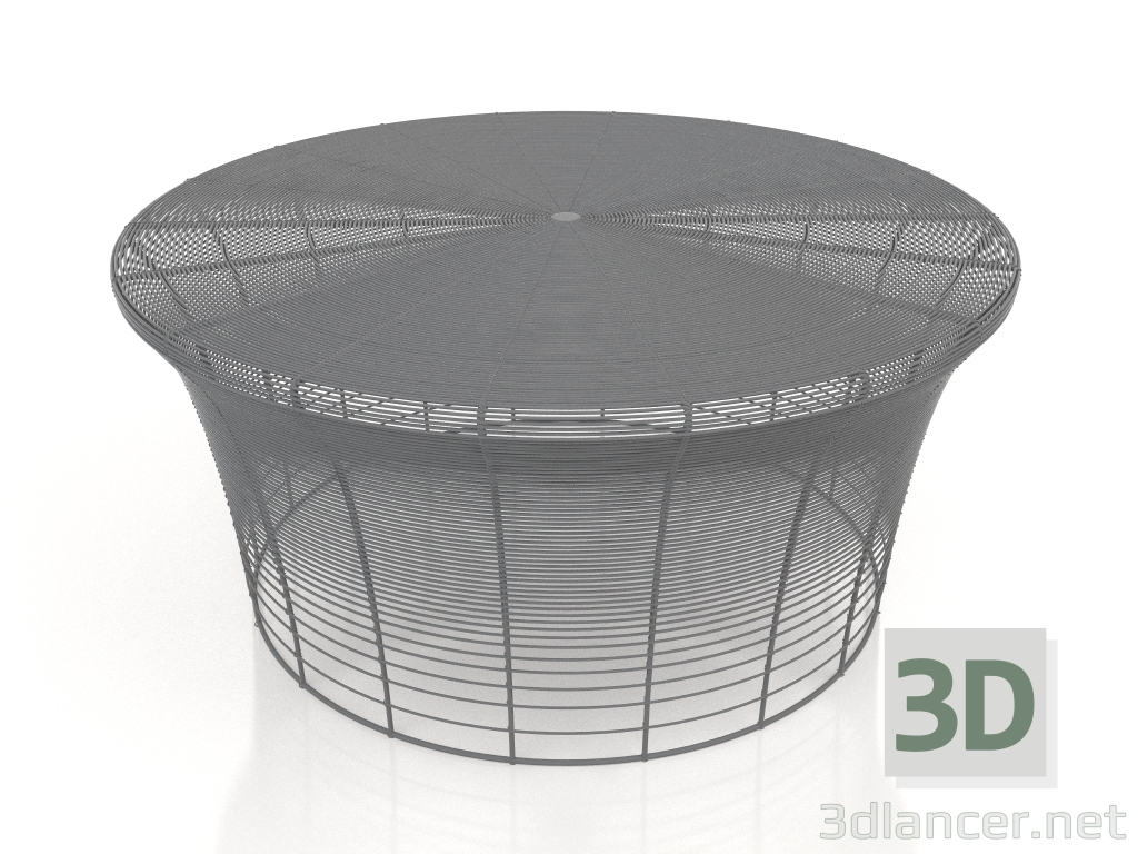 3d model Low coffee table (Anthracite) - preview