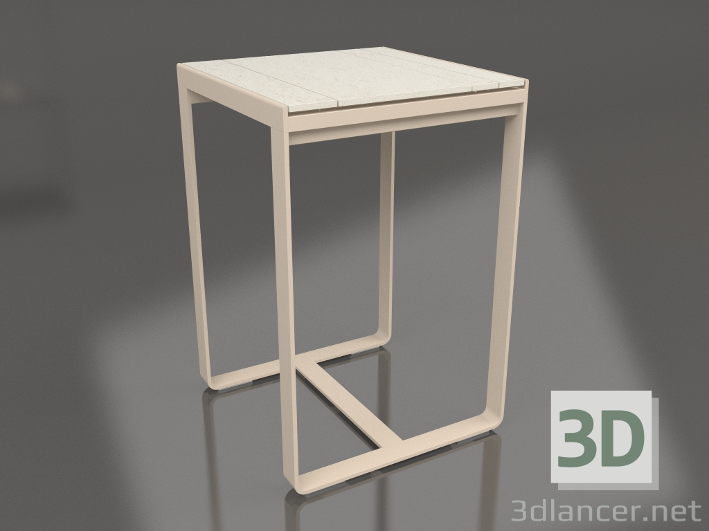 3d model Bar table 70 (DEKTON Danae, Sand) - preview