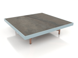 Table basse carrée (Bleu gris, DEKTON Radium)
