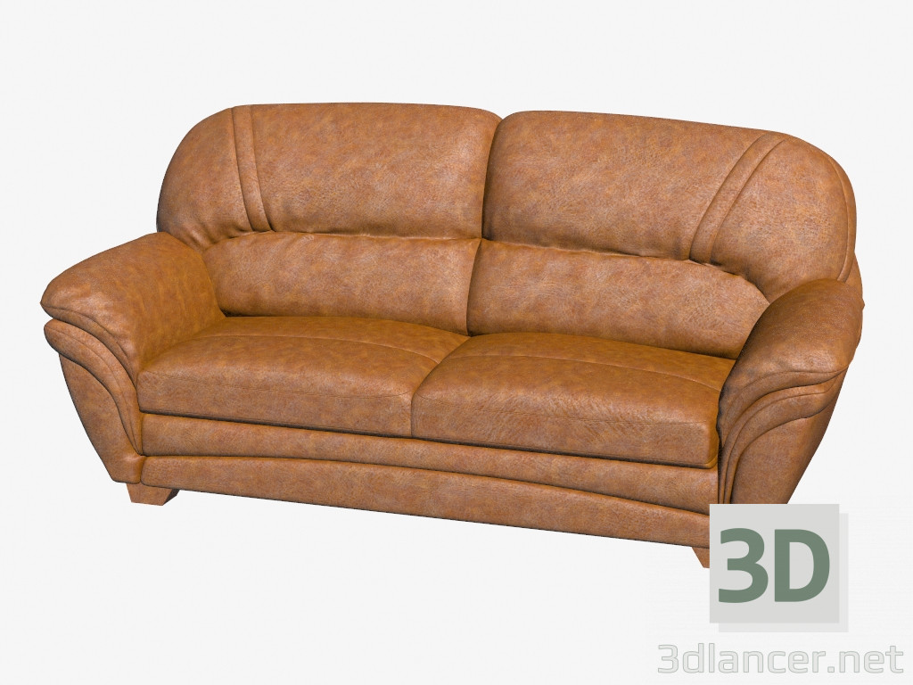 modèle 3D Sofa-bedside double plimuth - preview
