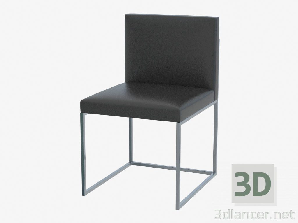 3D Modell Stuhl mit Even Plus Lederpolsterung - Vorschau