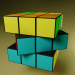 3D Modell Rubiks Würfel animiert - Vorschau