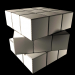 Modelo 3d Cubo de Rubik animado - preview