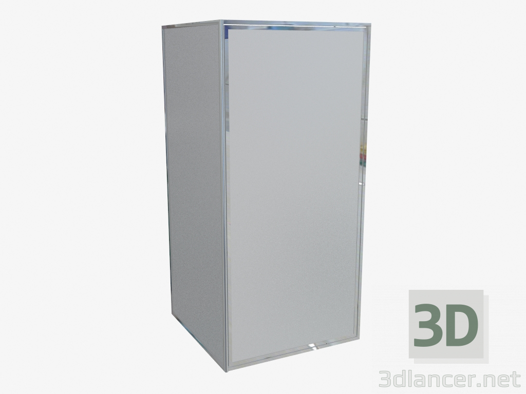3D Modell Türen für Nischenschaukel 90 cm, mattes Glas matt Flex (KTL 611D) - Vorschau