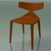 3D Modell Stuhl 3700 (4 Holzbeine, Orange) - Vorschau