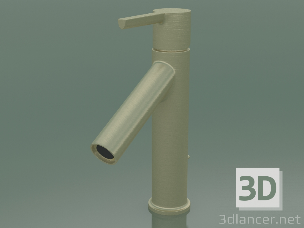 modello 3D Miscelatore monocomando lavabo 100 (Ottica Oro Spazzolato, 10001250) - anteprima