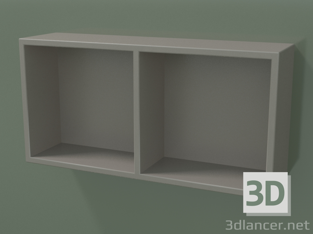 modello 3D Scatola aperta (90U30002, Clay C37, L 48, P 12, H 24 cm) - anteprima