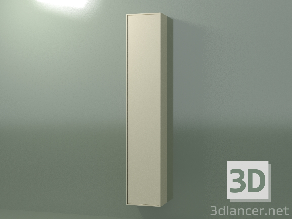 3 डी मॉडल 1 दरवाजे के साथ दीवार कैबिनेट (8BUBFCD01, 8BUBFCS01, हड्डी C39, L 36, P 24, H 192 cm) - पूर्वावलोकन