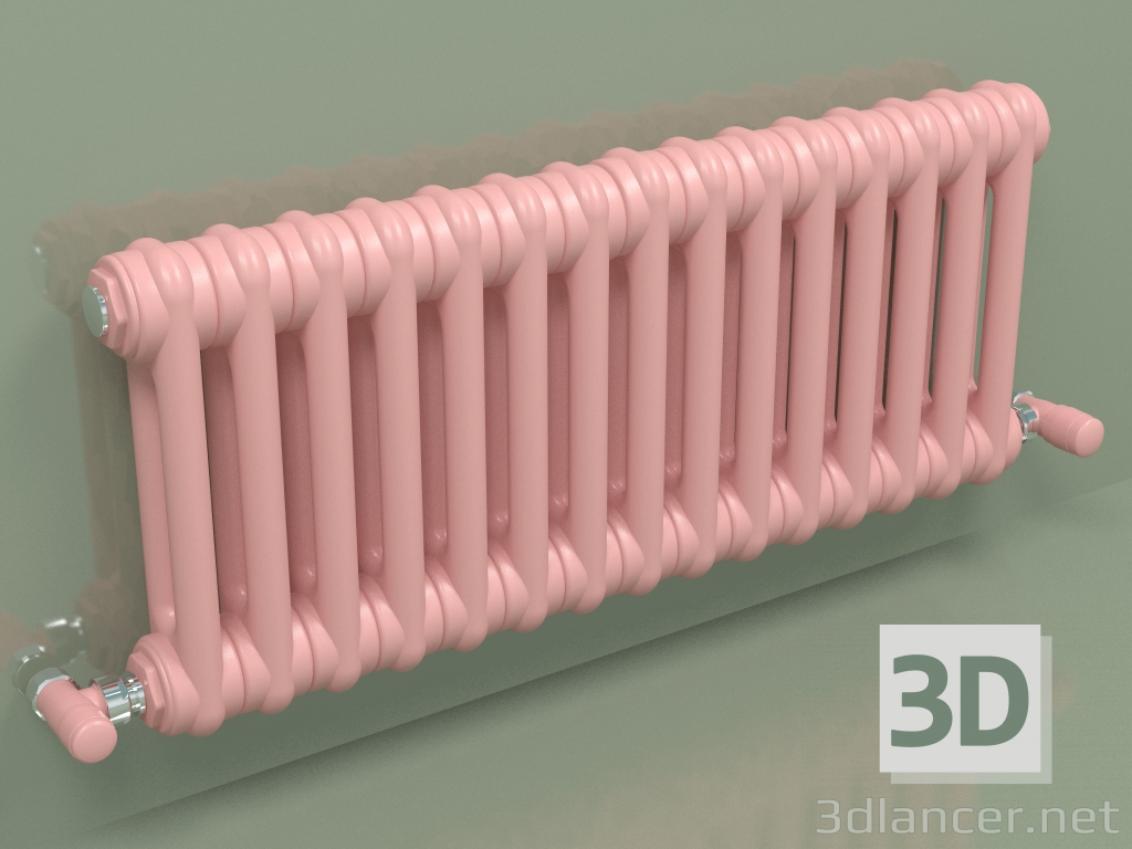 3D Modell Kühler TESI 2 (H 300 15EL, Pink - RAL 3015) - Vorschau
