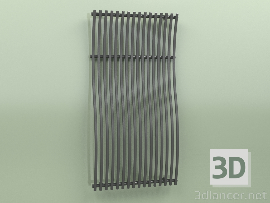3D modeli Isıtmalı havlu askısı - Imia (1600 x 822, RAL - 9005) - önizleme