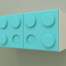 3d model Children's horizontal wall shelf (Aqua) - preview
