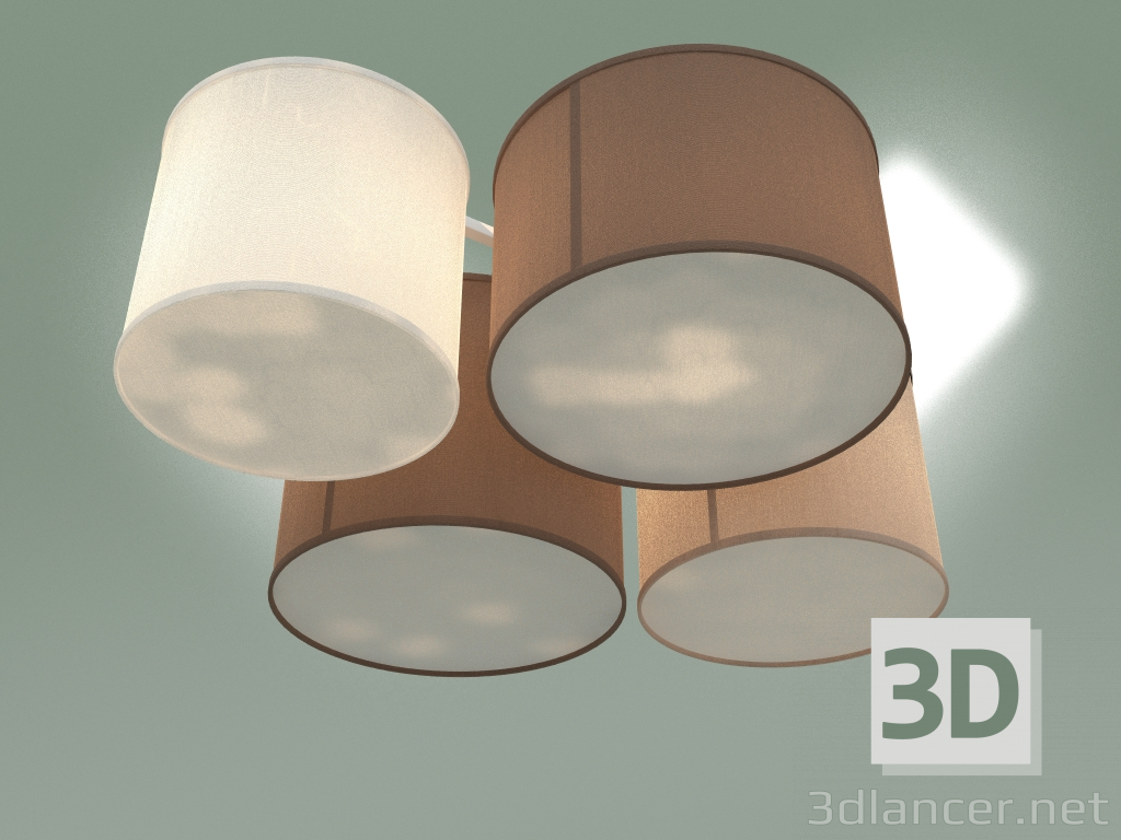 modello 3D Lampadario a soffitto 3163 Cordoba - anteprima
