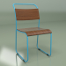 3D modeli Sandalye Kilise (mavi mat) - önizleme