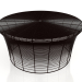 3d model Low coffee table (Black) - preview
