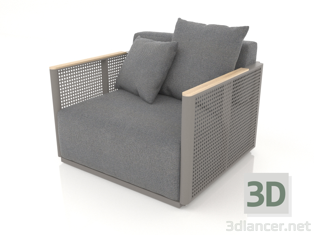 3d model Armchair (Quartz gray) - preview