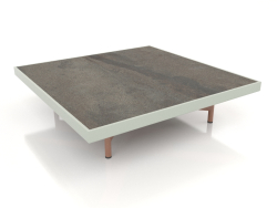 Table basse carrée (Gris ciment, DEKTON Radium)