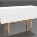 3D Modell Eintüriges Sideboard mit zwei Schubladen High on Wood - Vorschau