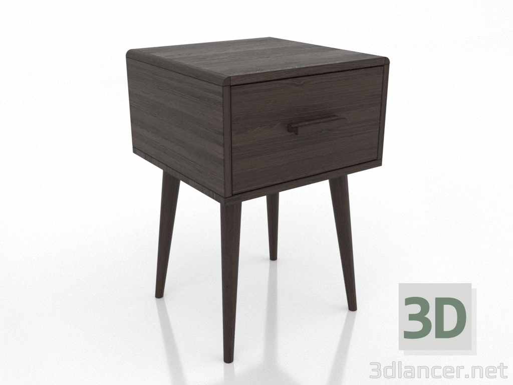 modèle 3D Table de chevet (frêne noyer) - preview modèle 3D Table de chevet (frêne noyer) - preview