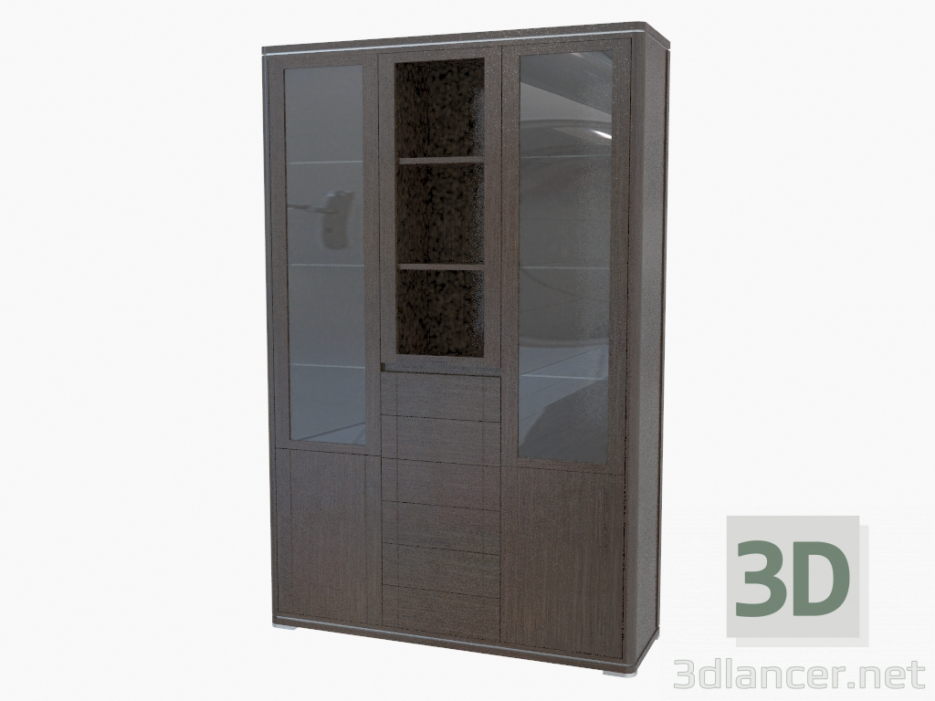 modèle 3D L'élément central du mur du meuble (475-35) - preview