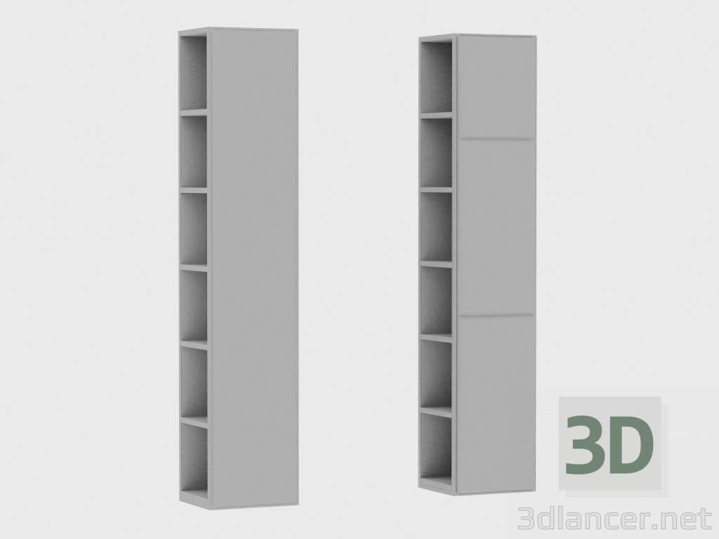 modello 3D Elementi del sistema modulare IANUS MIDDLE WITH BACK (T230) - anteprima