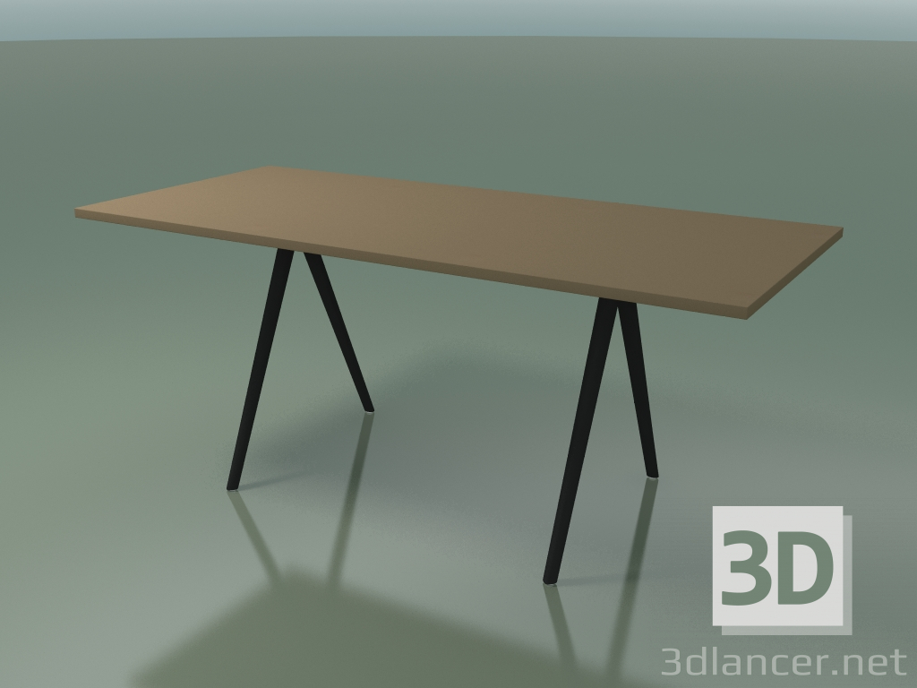 modello 3D Tavolo rettangolare 5410 (H 74 - 79x179 cm, laminato Fenix F05, V44) - anteprima