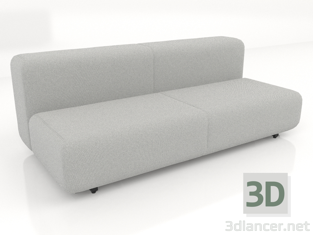 3d model Sofá-cama para 3 personas - vista previa
