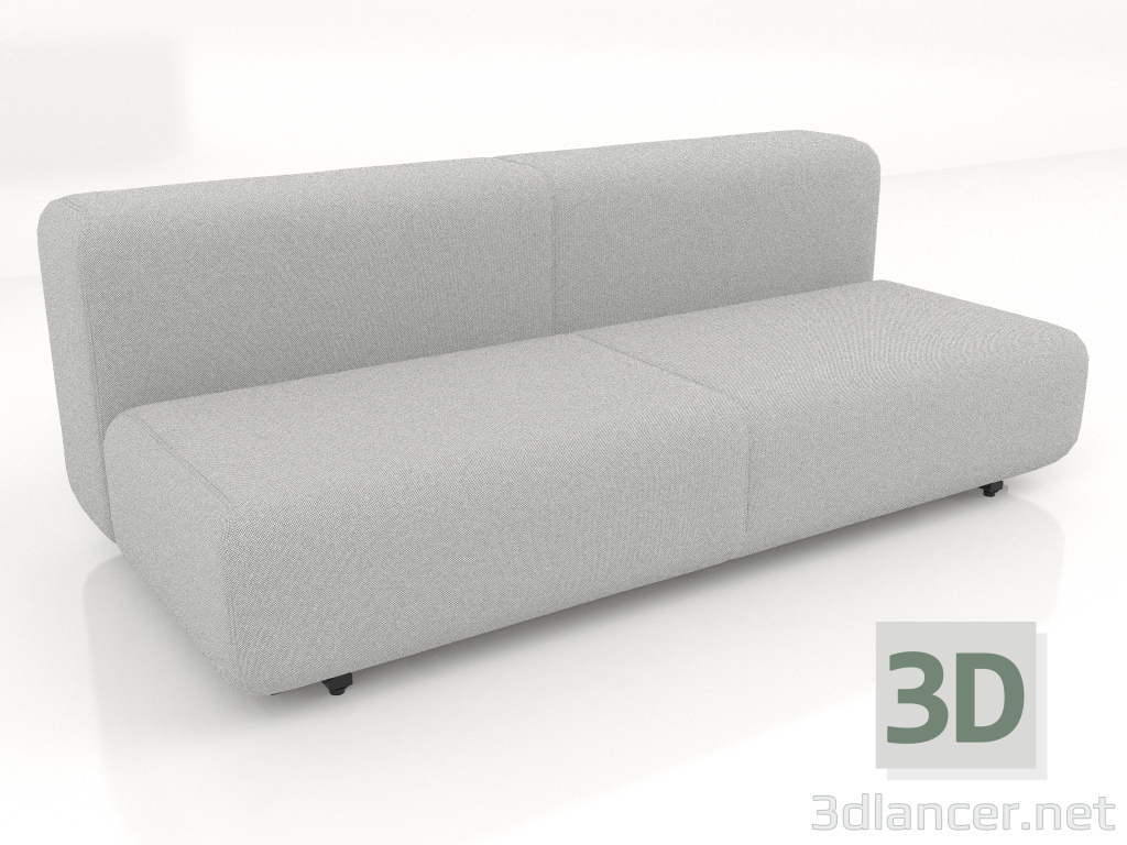 3d model Sofa-bed for 3 people - preview