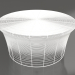 3D Modell Niedriger Couchtisch (Weiß) - Vorschau