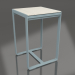 3D modeli Bar masası 70 (DEKTON Danae, Mavi gri) - önizleme
