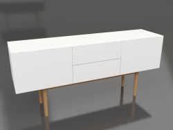 Credenza a due ante con due cassetti Alta su Legno