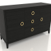 3d model Chest of drawers 2 (black RAL 9005, option 1) - preview