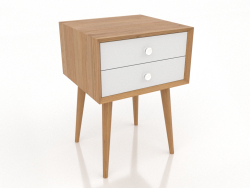 Mesa de cabeceira (carvalho natural)