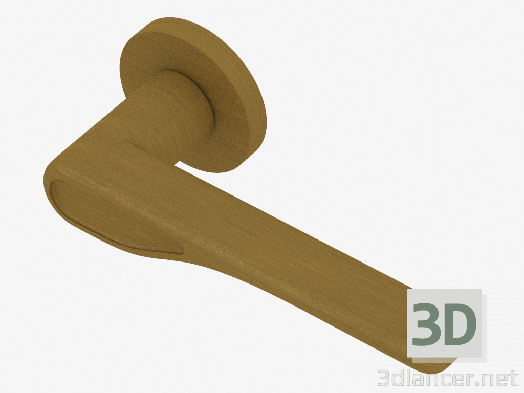 3D Modell Griff Tür Wave (Gebürstete Bronze) - Vorschau