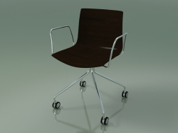 Sandalye 0284 (4 tekerlekli, kolçaklı, döşemesiz, venöz)