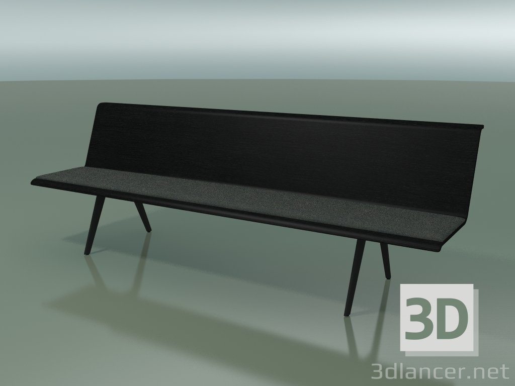 modèle 3D Module central Eating 4601 (L 240 cm, Noir) - preview
