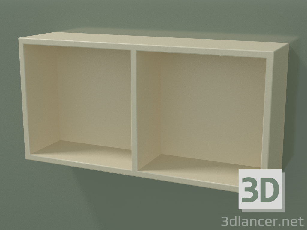 modèle 3D Boîte ouverte (90U30002, Bone C39, L 48, P 12, H 24 cm) - preview