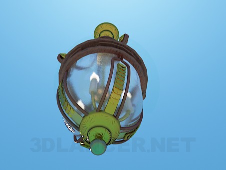 3d model Chandelier with glass dome - preview 3d model Chandelier with glass dome - preview