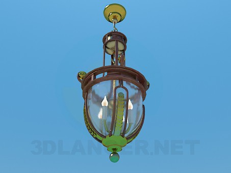 3d model Chandelier with glass dome - preview 3d model Chandelier with glass dome - preview