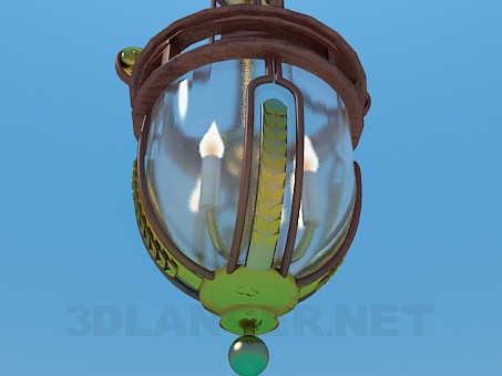 3d model Chandelier with glass dome - preview 3d model Chandelier with glass dome - preview