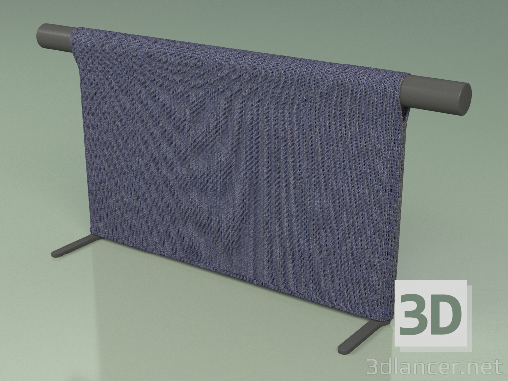 3d model Backrest of sofa module 011 (Metal Smoke) - preview