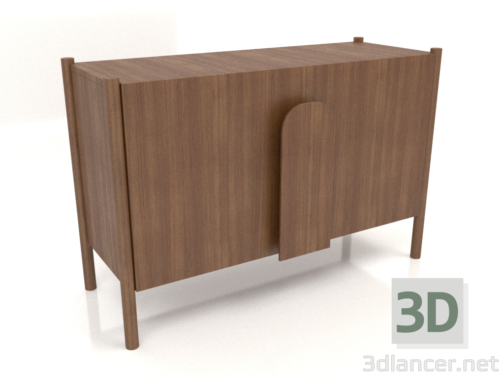 3d model Mueble TM 05 (1200x450x800, madera marrón claro) - vista previa