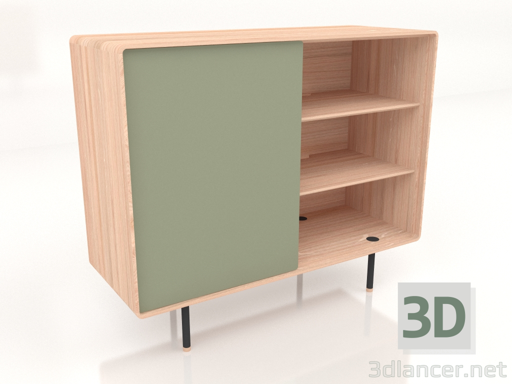 3d model Chest of drawers Fina 118 with door (Olive) - preview