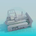 3 डी मॉडल ट्रैक्टर बर्फ हल चलाना - पूर्वावलोकन