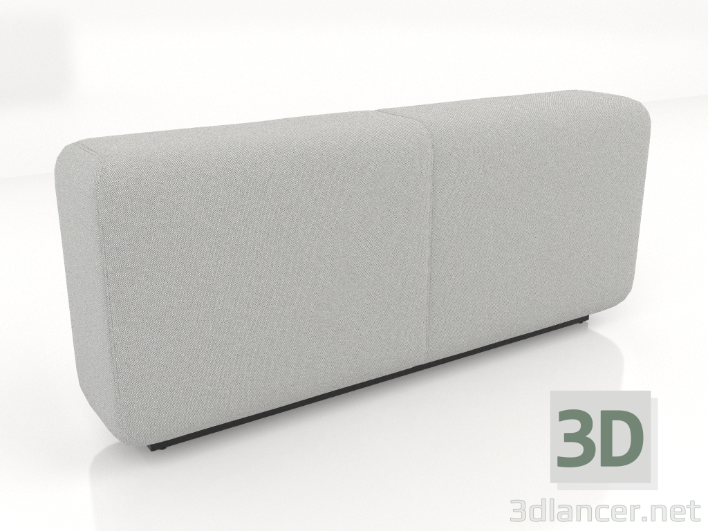 3d model Back L high modular sofa - preview