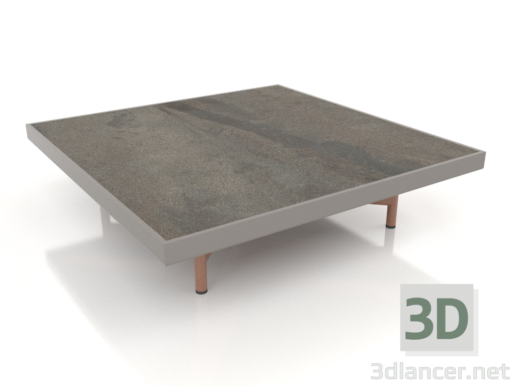 modèle 3D Table basse carrée (Gris quartz, DEKTON Radium) - preview