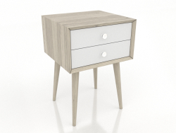 Table de chevet (chêne lumineux)