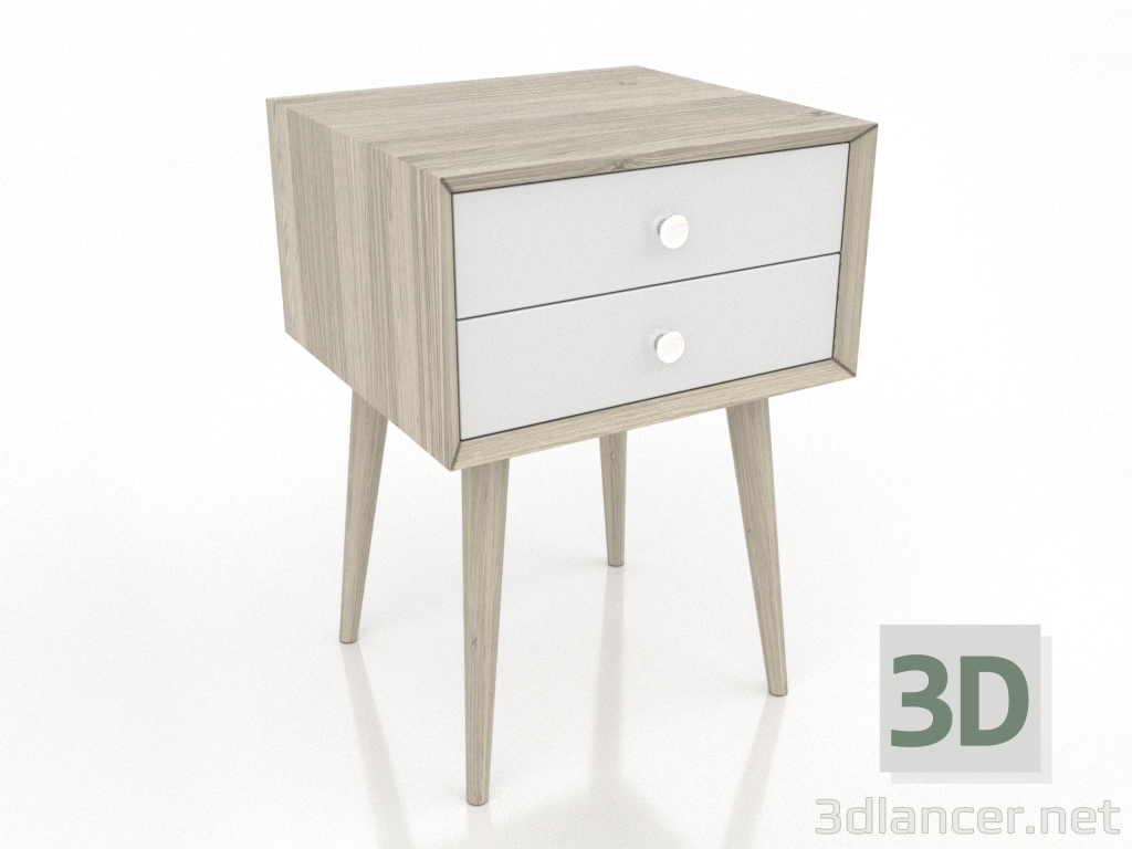 3d model Mesita de noche (roble iluminado) - vista previa 3d model Mesita de noche (roble iluminado) - vista previa