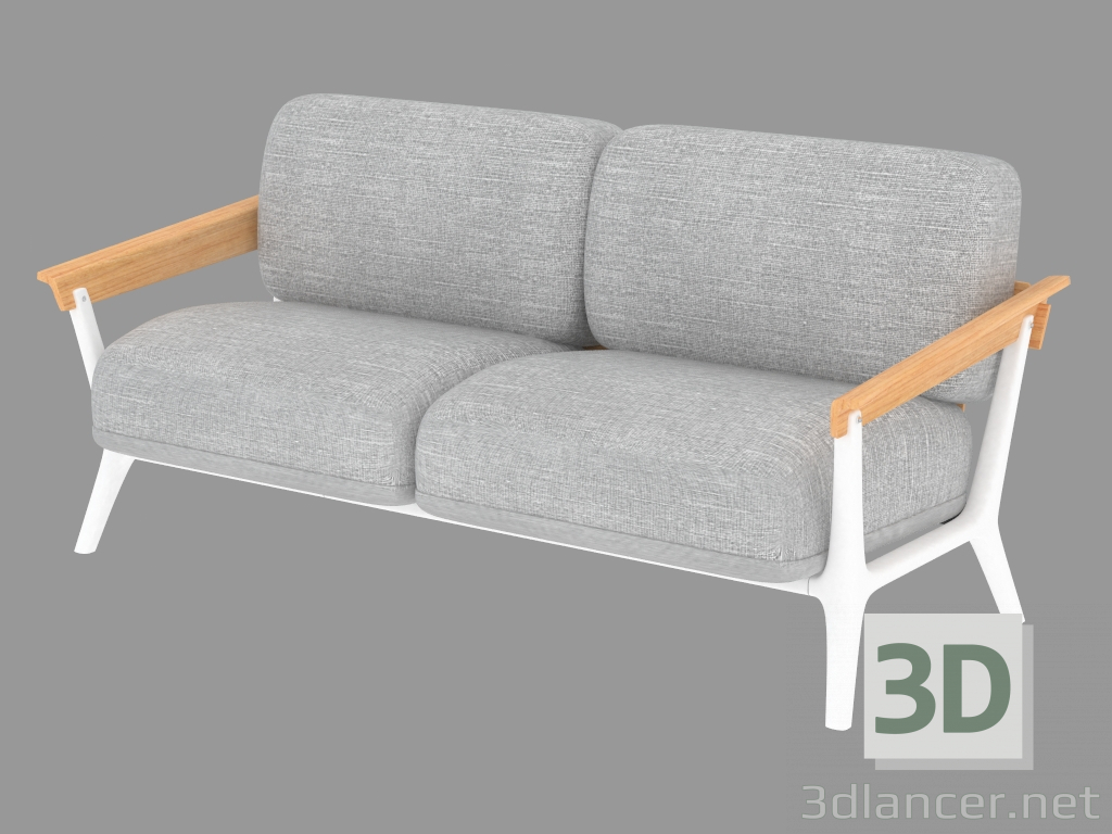 3D modeli Çift kişilik kanepe Venezia - önizleme