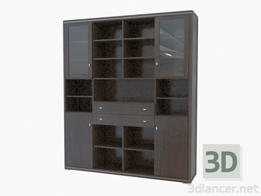 modèle 3D Mur de meubles (465-36) - preview