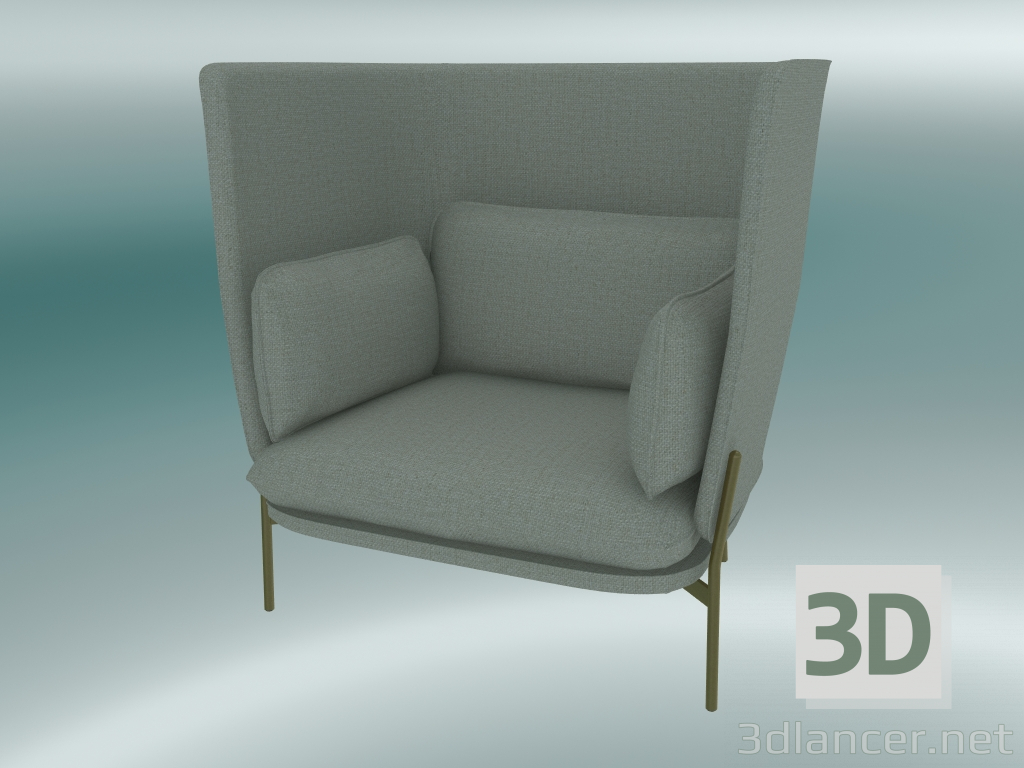 3D Modell Sessel Cloud (LN5, 90 x 111 H 120 cm, bronzierte Beine, Sunniva 2 717) - Vorschau